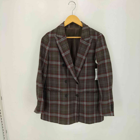 マッキントッシュフィロソフィー MACKINTOSH PHILOSOPHY タータンチェックダブルブレストジャケット&タータンチェックプリーツパンツ セットアップ レディース import:S