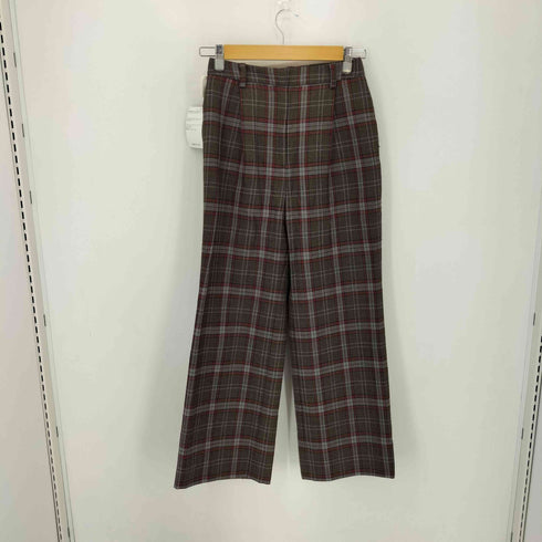 マッキントッシュフィロソフィー MACKINTOSH PHILOSOPHY タータンチェックダブルブレストジャケット&タータンチェックプリーツパンツ セットアップ レディース import:S