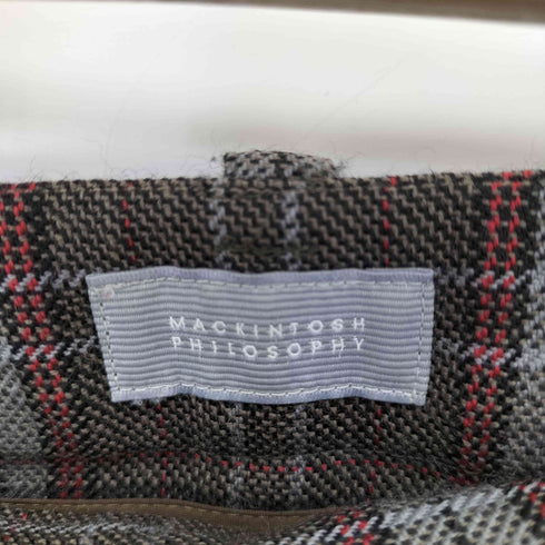 マッキントッシュフィロソフィー MACKINTOSH PHILOSOPHY タータンチェックダブルブレストジャケット&タータンチェックプリーツパンツ セットアップ レディース import:S