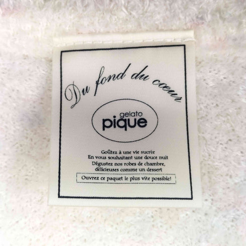 ジェラートピケ gelato pique 総柄 5分丈 ワンピース ふわもこ レディース FREE