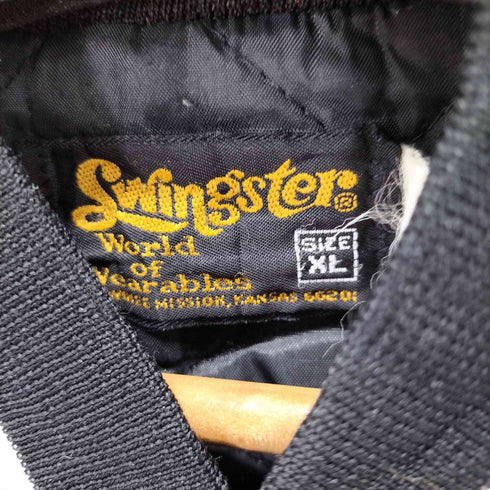 スウィングスター SWINGSTER 80S MADE IN USA フロント刺繍ナイロンスタジャン メンズ import:XL