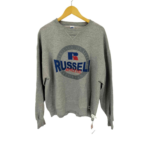 ラッセルアスレチック RUSSELL ATHLETIC 90S プリントロゴ Vガゼット L/S スウェット メンズ import:XL