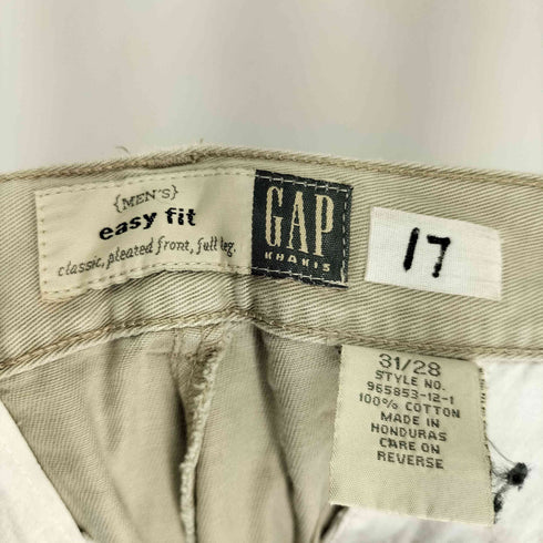 ギャップ Gap 90s OLD EASY FIT 2タックチノパンツ メンズ 31/28