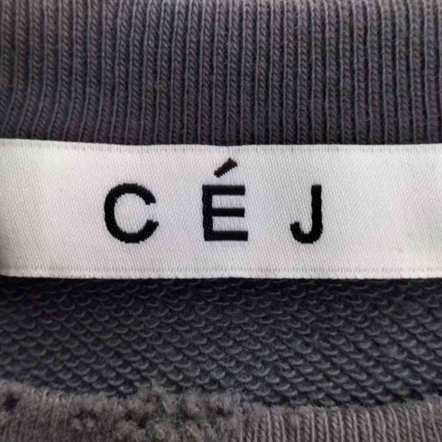 CEJ 再構築 変形 ダメージ クルーネックスウェット レディース FREE