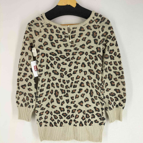 セシルマクビー CECIL McBEE Y2K フェアリーグランジ マクブリング レオパード柄 アクリルニット レディース JPN:M