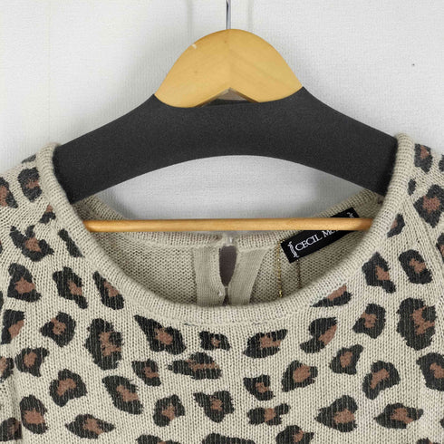 セシルマクビー CECIL McBEE Y2K フェアリーグランジ マクブリング レオパード柄 アクリルニット レディース JPN:M