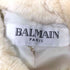 バルマンパリ BALMAIN PARIS レッキス ラビット ファー シープレザー ウエストベルト ショート コート レディース