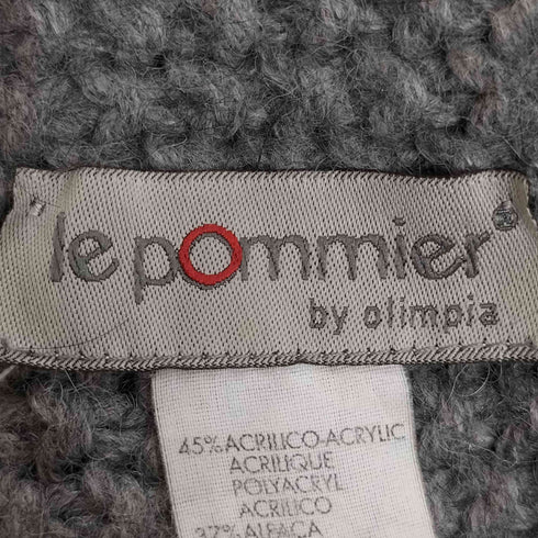 le pommier by olimpia イタリア製 アルパカ混 アクリルウール マフラー レディース