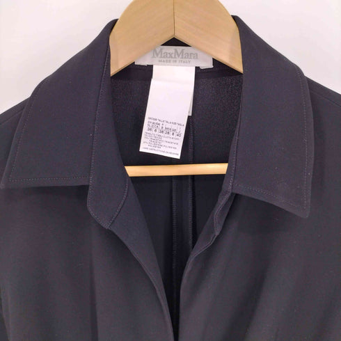 マックスマーラ MAX MARA イタリア製 白タグ ウエスト デザイン ベルト トリアセテート ポリ カシュクールワンピース レディース EUR:40