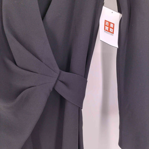 マックスマーラ MAX MARA イタリア製 白タグ ウエスト デザイン ベルト トリアセテート ポリ カシュクールワンピース レディース EUR:40