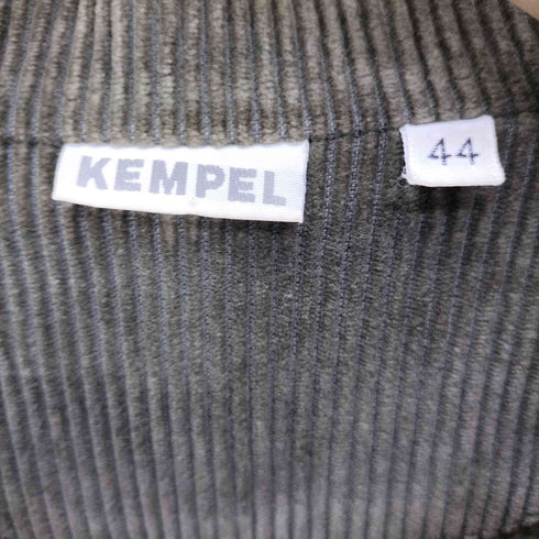 ケンペル KEMPEL EU製 太畝 コーデュロイ ブロンズ メッキボタン ミリタリー ワーク コート メンズ EUR:44