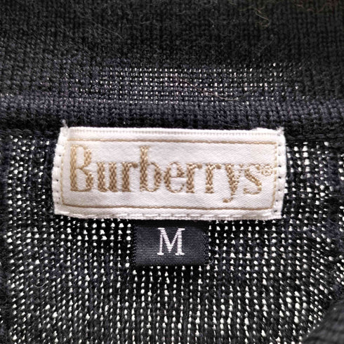 バーバリーズ BURBERRYS ケーブル編み ウール ニット シャツ カーディガン レディース import:M