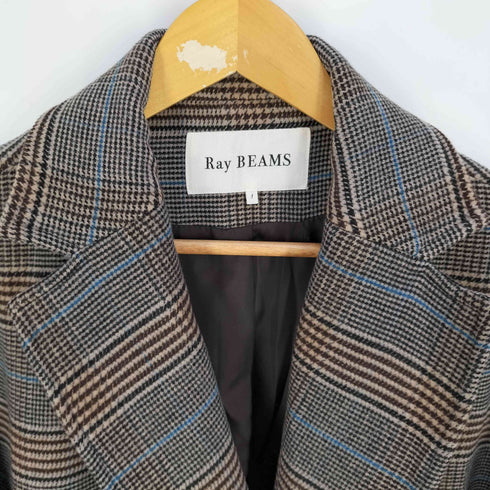 レイビームス Ray BEAMS チェック ダブル チェスター コート レディース 1