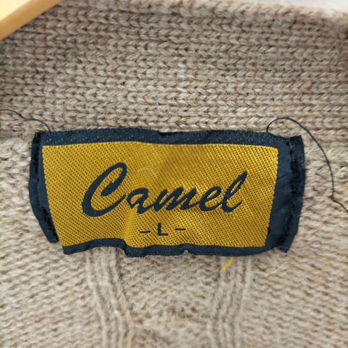 キャメル CAMEL キャメルウールカーディガン メンズ L