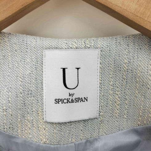 ユーバイスピックアンドスパン U by SPICK&SPAN ノーカラーダブルテーラードジャケット レディース