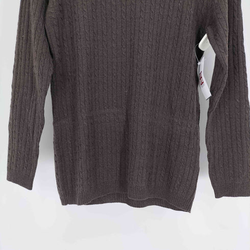 ポールスチュアート Paul Stuart Imported Yarn ウール ハイネック ケーブル ニット レディース import:M