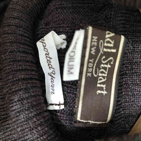 ポールスチュアート Paul Stuart Imported Yarn ウール ハイネック ケーブル ニット レディース import:M