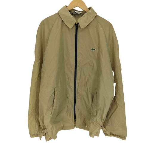 アイゾッドラコステ IZOD LACOSTE 70-80S 青糸巻きタグ ロゴワッペン ラグランスリーブ サイドアジャスター ナイロンジャケット メンズ import:L