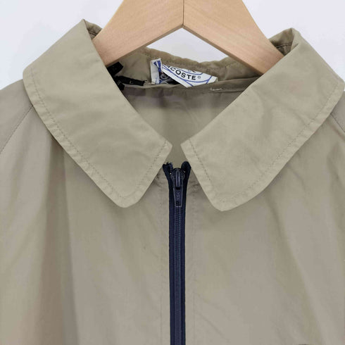 アイゾッドラコステ IZOD LACOSTE 70-80S 青糸巻きタグ ロゴワッペン ラグランスリーブ サイドアジャスター ナイロンジャケット メンズ import:L