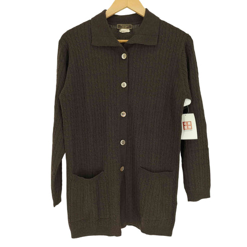 ポールスチュアート Paul Stuart Imported Yarn ウール ケーブル ニット ポロ レディース import:M