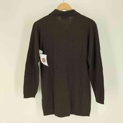 ポールスチュアート Paul Stuart Imported Yarn ウール ケーブル ニット ポロ レディース import:M