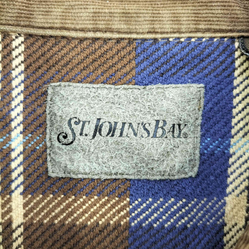 セントジョンズベイ STJOHNS BAY チェック コットン ヘビーネルシャツ メンズ 2X-LARGE TALL