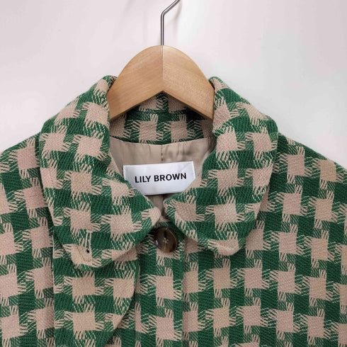 リリーブラウン Lily Brown オリジナルチェックコート レディース ONESIZE