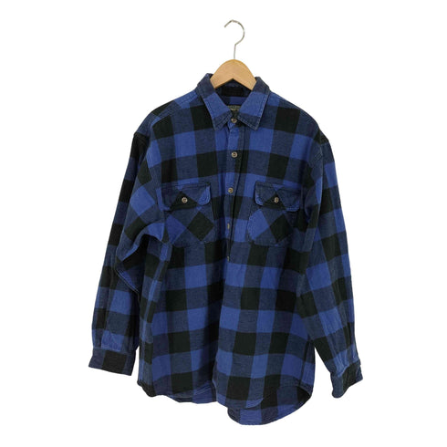 フイールドアンドストリーム FIELD&STREAM 両ポケ コットンブロックチェックシャツ メンズ import:L