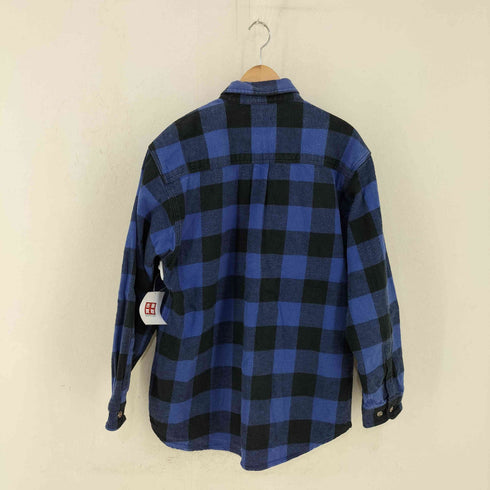 フイールドアンドストリーム FIELD&STREAM 両ポケ コットンブロックチェックシャツ メンズ import:L