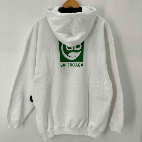 バレンシアガ BALENCIAGA ボックスロゴプリントパーカー メンズ JPN:M