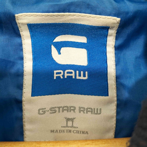 ジースターロー G-STAR RAW S.O. Park Big Puffer Denim Jacket Police Blue デニム切替 中綿ジャケット メンズ import:M