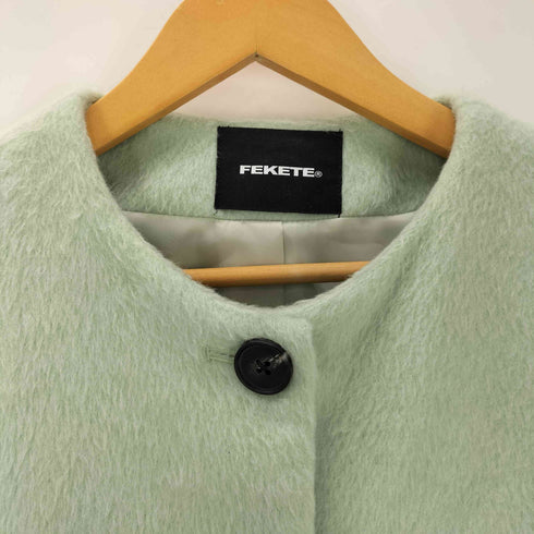 フェケテ FEKETE NO COLLAR FAKE WOOL JACKET フェイクウールノーカラージャケット レディース JPN:M