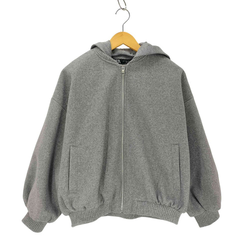ザラ ZARA オーバーサイズ フード ボンバージャケット レディース import:S