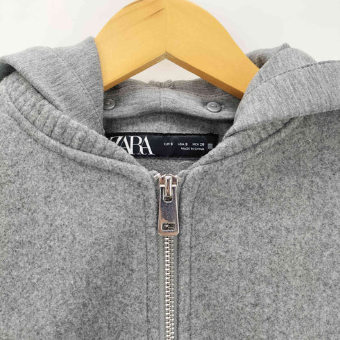 ザラ ZARA オーバーサイズ フード ボンバージャケット レディース import:S
