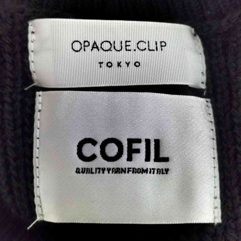 オペークドットクリップ OPAQUE.CLIP COFIL ミドルゲージ ボリュームスリーブニット レディース 40/L