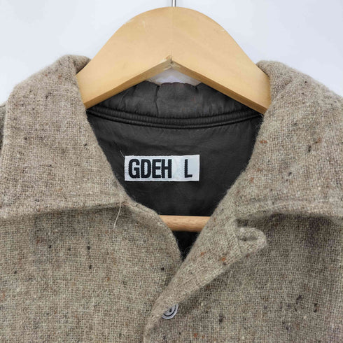 グッドイナフ GOODENOUGH 00s ネップウール オープンカラーシャツ メンズ JPN:L