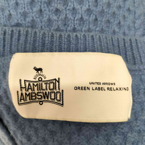 ユナイテッドアローズグリーンレーベルリラクシング UNITED ARROWS green label relaxing HAMILTONアランVネックプルオーバーニット レディース FREE