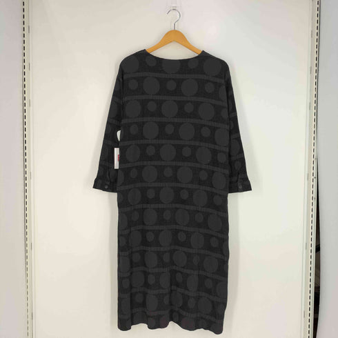 アンティカキヌ antiqua KINU ドット柄 ハーフボタン ワンピース レディース