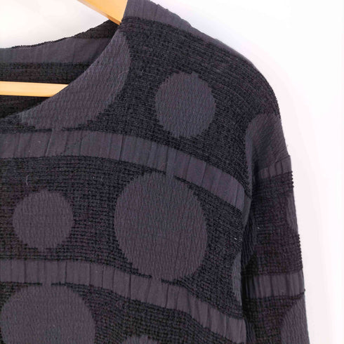 アンティカキヌ antiqua KINU ドット柄 ハーフボタン ワンピース レディース