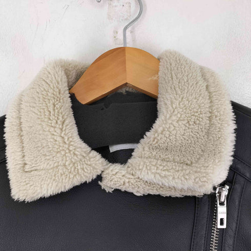 ザラ ZARA COMBO DOUBLE FACED BIKER JACKET フェイクレザージャケット レディース 11-12 152cm