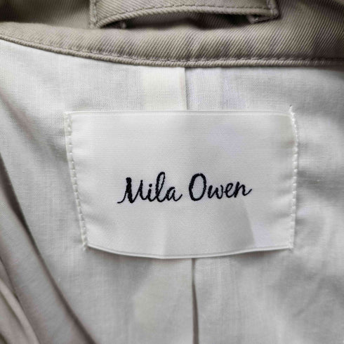 ミラオーウェン Mila Owen コットンシャンブレーオーバートレンチコート レディース JPN:1