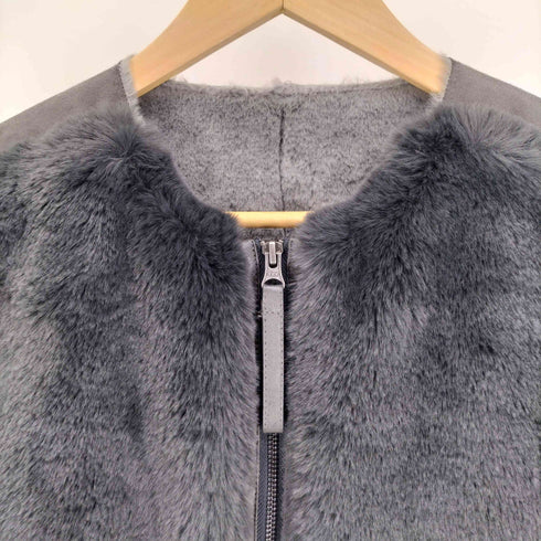 24AW ESCAR フラッフィー ベスト レディース FREE