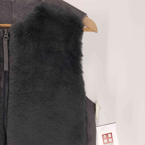 24AW ESCAR フラッフィー ベスト レディース FREE