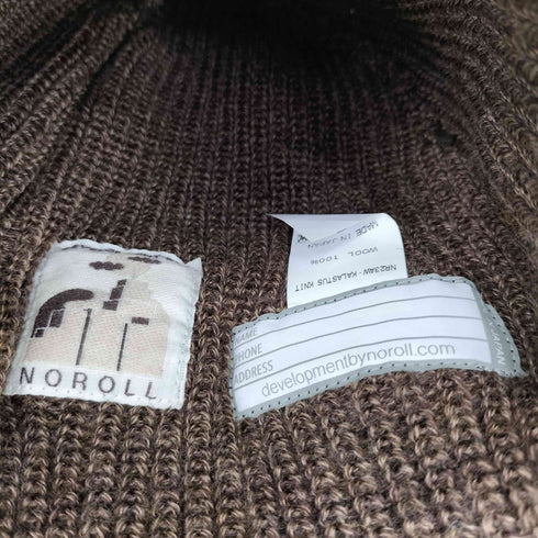ノーロール NOROLL 23AW KALASTUS KNIT BROWN メンズ