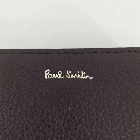ポールスミス Paul Smith ラウンドジップウォレット シボ革財布 メンズ