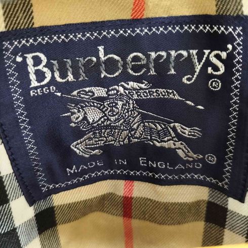 バーバリーズ BURBERRYS 裏地ノバチェック 比翼ステンカラーコート メンズ