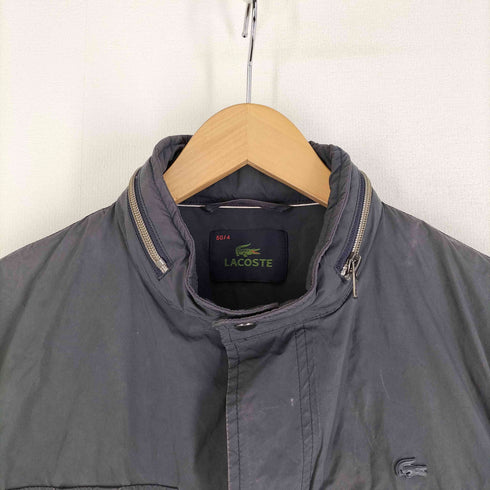 ラコステ LACOSTE フード収納可 ロゴバッチ 比翼ブルゾン メンズ 50/4
