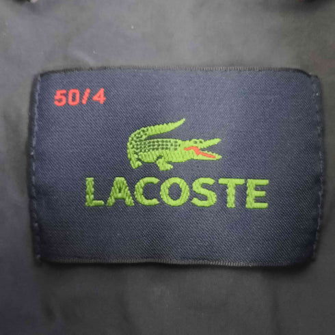 ラコステ LACOSTE フード収納可 ロゴバッチ 比翼ブルゾン メンズ 50/4