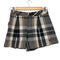 バーバリーブルーレーベル BURBERRY BLUE LABEL チェック柄ウールハーフパンツ レディース 36