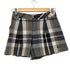バーバリーブルーレーベル BURBERRY BLUE LABEL チェック柄ウールハーフパンツ レディース 36